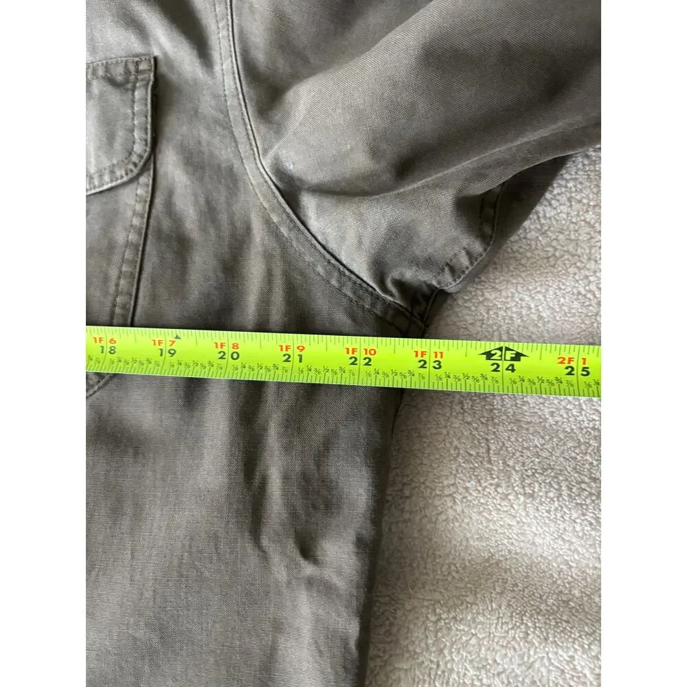 Vintage LL Bean Barn Chore Coat Large Army Green - Picture 4 of 11